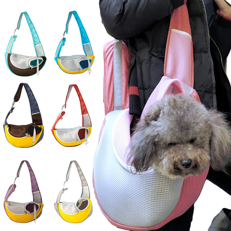 Breathable Mesh Pet Backpack Carrier with Shoulder Straps